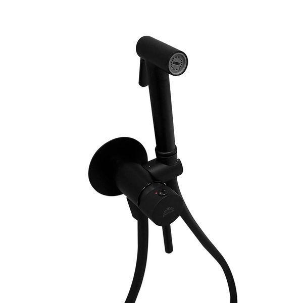 Гигиенический душ Paffoni Tweet Round Mix черный матовый ZDUP110NO фото