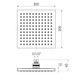 Верхний душ Imprese SQ200 200х200 мм 037664 фото 2