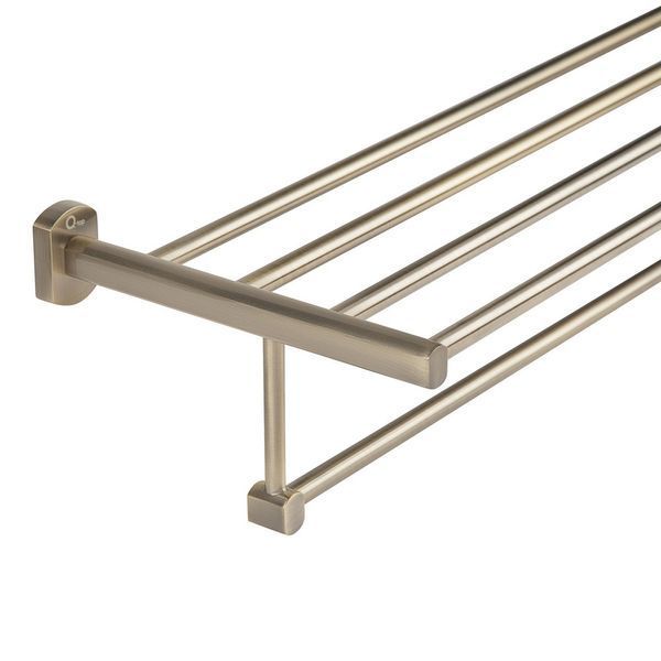 Полиця Qtap Liberty 600 мм з тримачем Antic Bronze SD00031707 фото