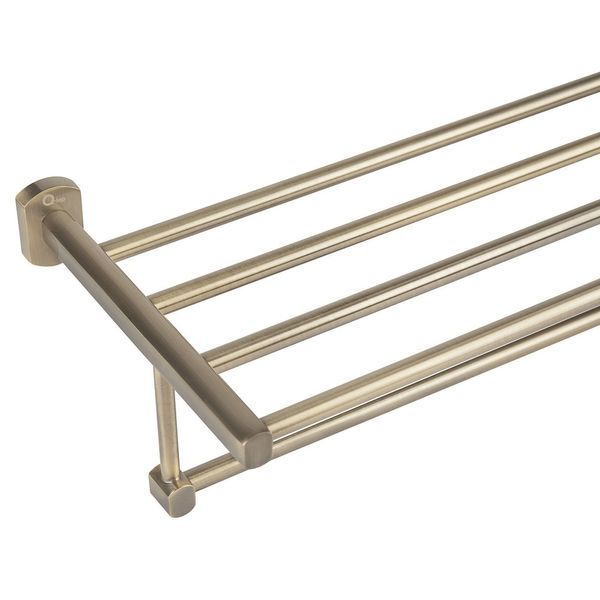 Полиця Qtap Liberty 600 мм з тримачем Antic Bronze SD00031707 фото