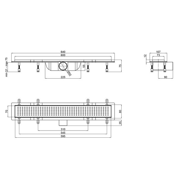 Трап для душа Qtap Dry FB304-600 SD00034831 фото