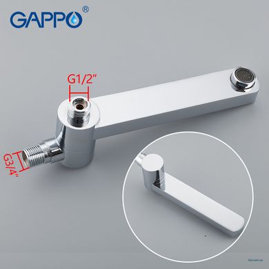 G7104 Душевой комплект встраиваемый (скрытый монтаж) Gappo Chanel 1/4