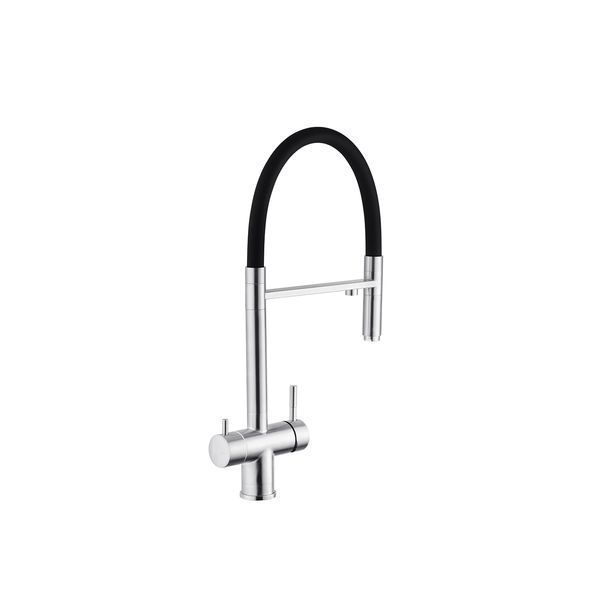 Змішувач для кухні з фільтром Kroner KRP Edelstahl Klassisch - ESG03815BLK CV027933 фото