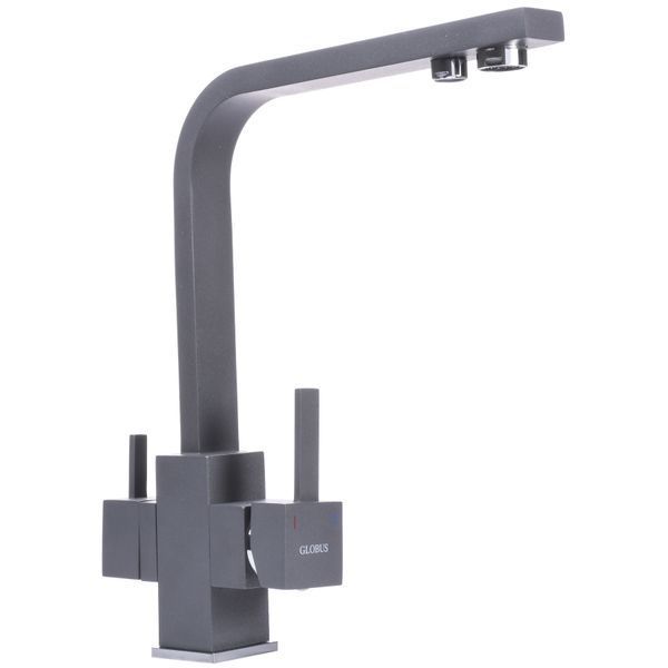 Смеситель для кухни под осмос Globus Lux Lazer GLLR-0111-3-Titanium 000019248 фото