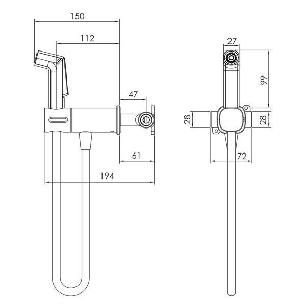 Набор гигиенический Imprese VR30704U-BT 069095 фото