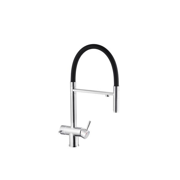 Змішувач для кухні з фільтром Kroner KRP Edelstahl Klassisch - ESG03815BLK CV027933 фото