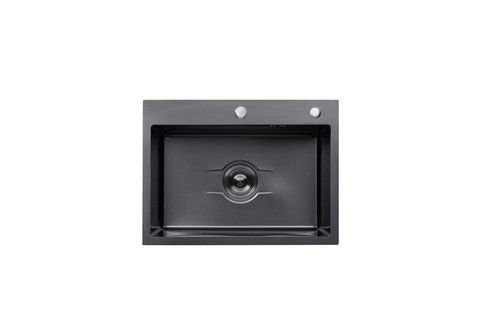 Кухонна мийка Kroner KRP Derby - 5843HM PVD (2,5/0,5 мм) CV027241 фото