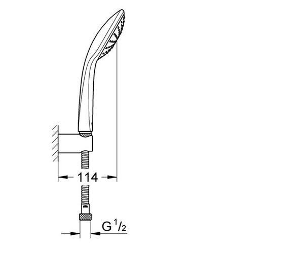 Душевой набор Grohe Euphoria 110 Mono 27354000 27354000 фото