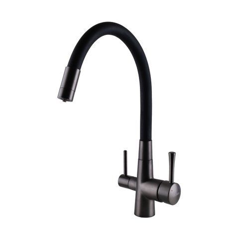 Змішувач для кухні під осмос Globus Lux Lazer GLLR-0903-11-Graphite 000022996 фото