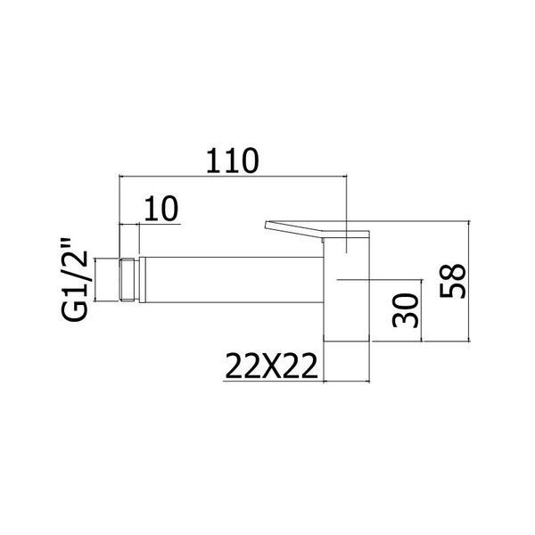 Гигиенический душ Paffoni Tweet Square Mix черный матовый ZDUP112NO фото