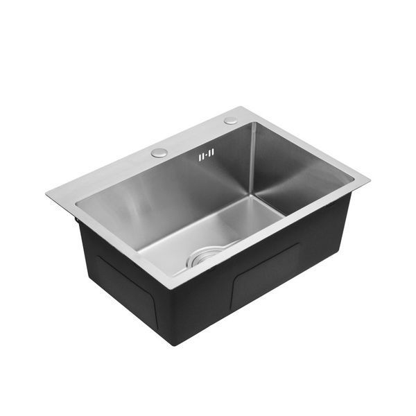 Кухонна мийка Kroner KRP Derby - 5843HM Brush (2,5/0,5 мм) CV027235 фото