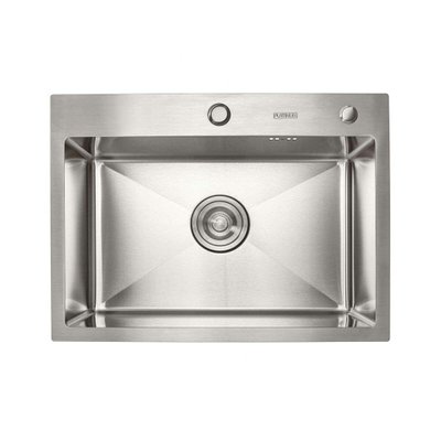 Кухонная мойка Platinum Handmade 580х430х220 с корзиной и дозатором 000032263 фото