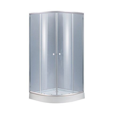 Душова кабіна Lidz Latwa SC90x90.SAT.LOW.GR скло 4 мм з піддоном Kapielka SD00051436 фото