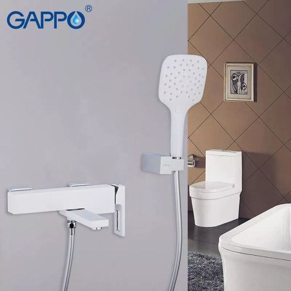 Смеситель для ванны Gappo G3217-8 белый/хром G3217-8 фото