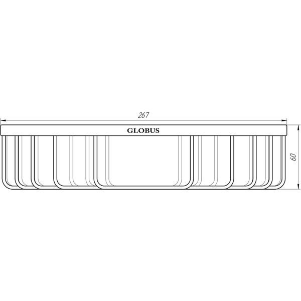 Полка угловая Globus Lux SS 8499 000018165 фото