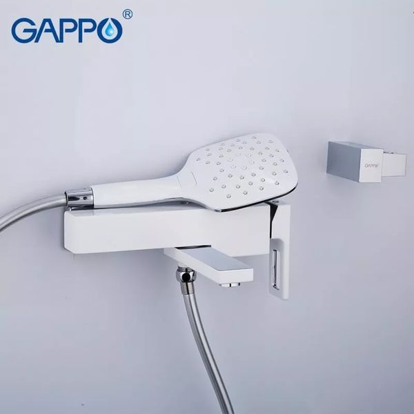 Змішувач для ванни Gappo G3217-8 білий/хром G3217-8 фото