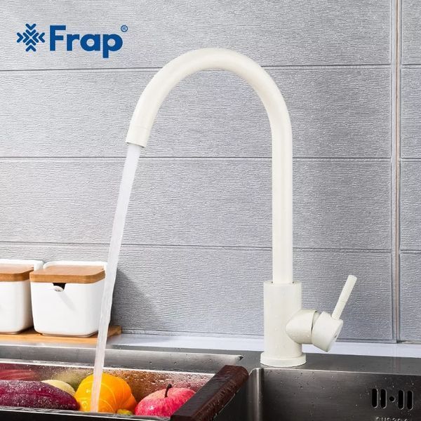 Смеситель для кухни Frap F40899-1 белый F40899-1 фото