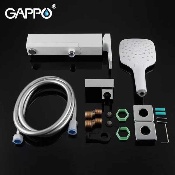 Смеситель для ванны Gappo G3217-8 белый/хром G3217-8 фото