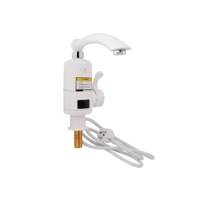 Проточный кран-водонагреватель для кухни Lidz Warm 057 White/Chrome SD00031080 фото