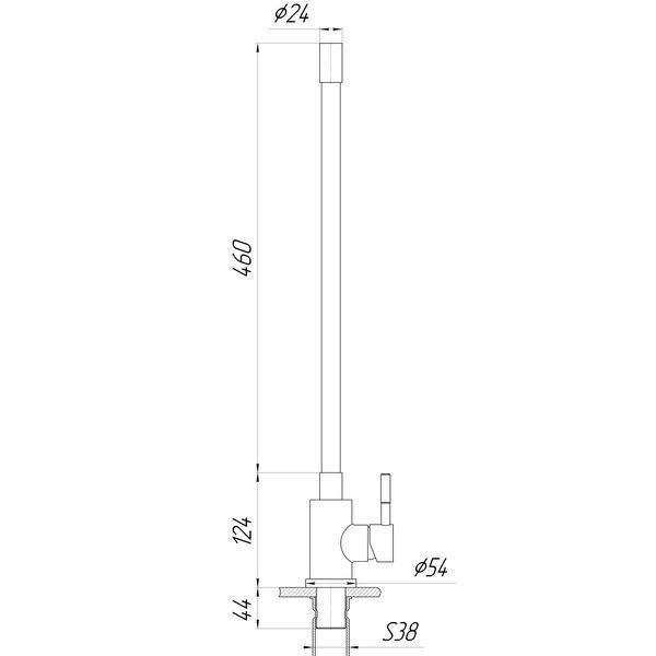 Змішувач для кухні Globus Lux Alpen SBT1-203SB-BB 000025761 фото