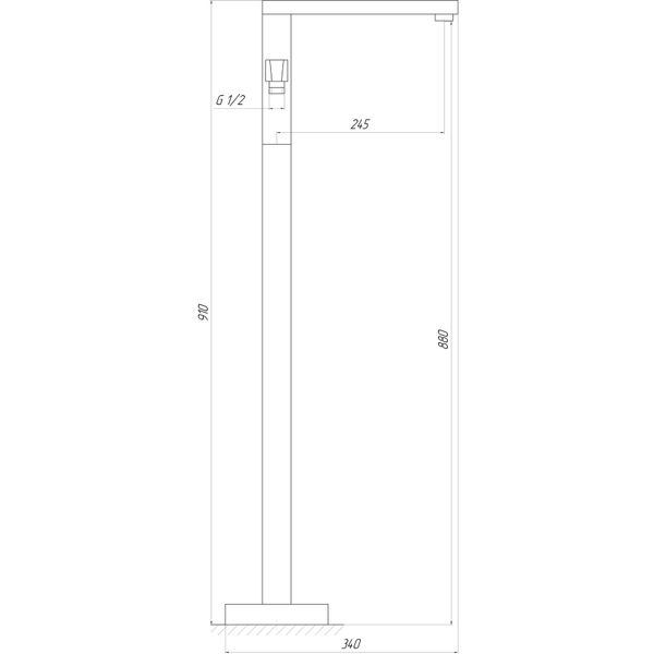 Смеситель для ванны Topaz Odiss TO 18113-H66 000021001 фото