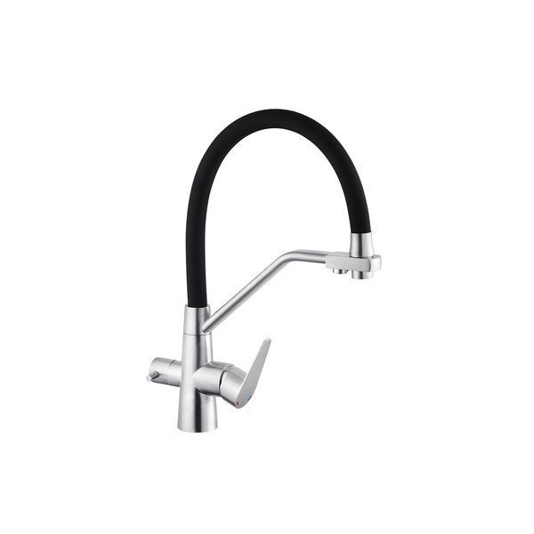 Смеситель для кухни с фильтром Kroner KRP Edelstahl Klassisch - ESG03817BLK CV027936 фото