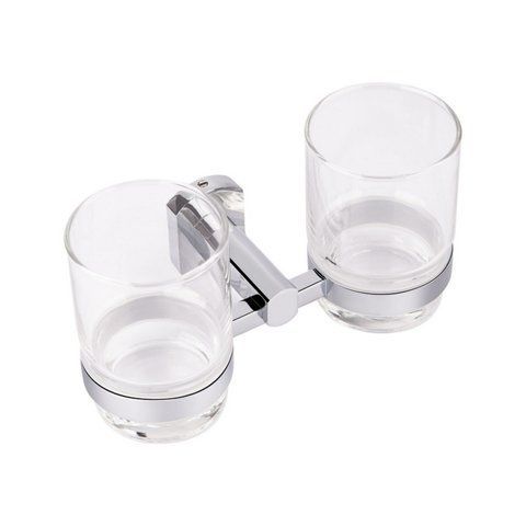 Стакан с держателем Qtap Liberty двойная Chrome SD00031713 фото