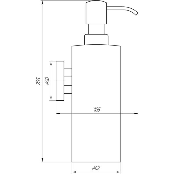 Дозатор рідкого мила Globus Lux BS 8432 000023161 фото