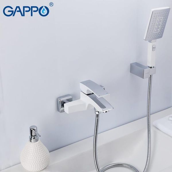 Смеситель для ванны Gappo G3007-7 белый/хром G3007-7 фото