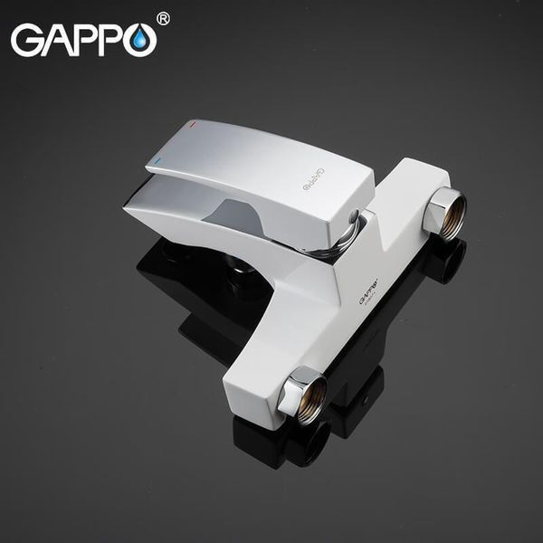 Смеситель для ванны Gappo G3007-7 белый/хром G3007-7 фото