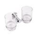 Склянка з тримачем Qtap Liberty подвійна Chrome SD00031713 фото 1
