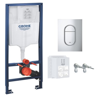 Інсталяція для унітазу Grohe Rapid SL (кнопка Arena Cosmopolitan S хром) 39504000 39504000 фото