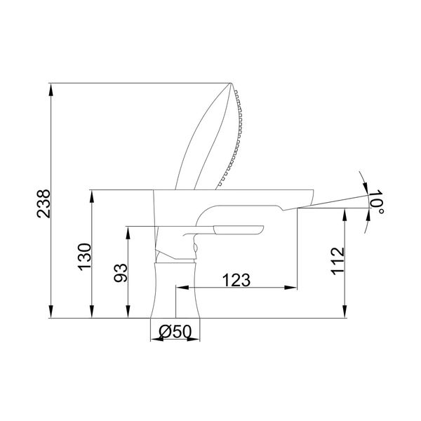 Змішувач для ванни на борт Frap F1134 білий/хром F1134 фото