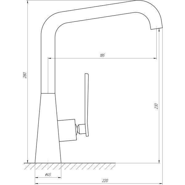 Змішувач для кухні Topaz Teel TT 24401-H59-BB 000018083 фото