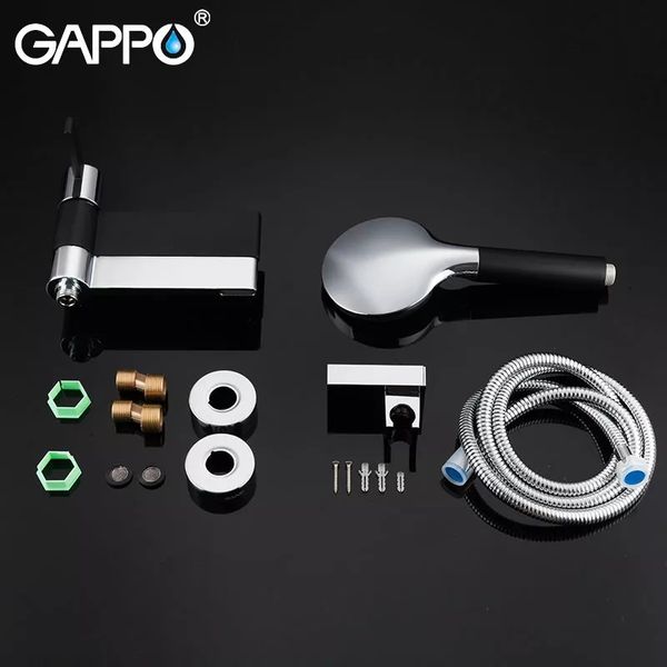 Смеситель для ванны Gappo G3281 черный/хром G3281 фото