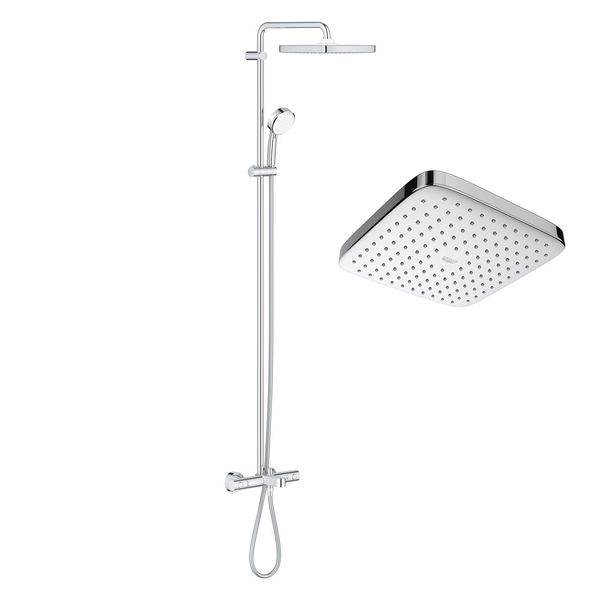 Душевая система с термостатом Grohe Tempesta Cosmopolitan System 250 Cube 26691000 26691000 фото