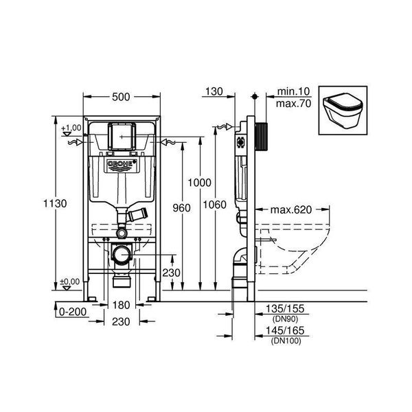 Інсталяція для унітазу Grohe Rapid SL 39002000 39002000 фото