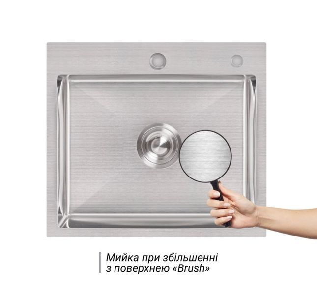 Мийка для кухні Lidz Handmade H5045 Brush SD00041487 фото