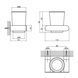 Склянка з тримачем Qtap Scorpio Black SD00042769 фото 4