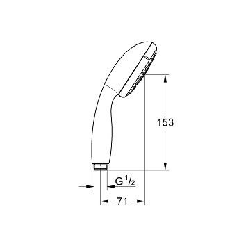 Ручной душ Grohe New Tempesta 100 28419002 3 режима 28419002 фото