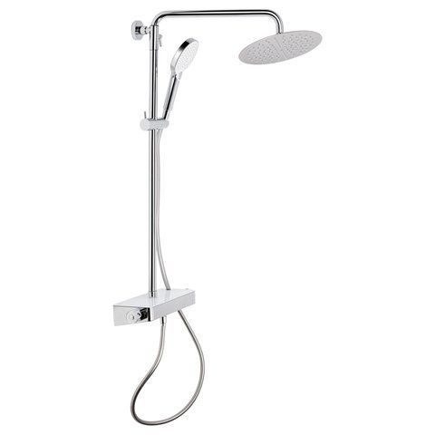 Душевая система с термостатом Qtap Sloup 57T105VOGC Chrome/White SD00041848 фото