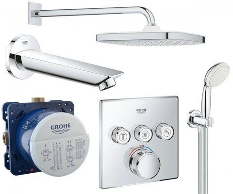 Душевая система скрытого монтажа Grohe Grohtherm SmartControl UA26415SC2 UA26415SC2 фото