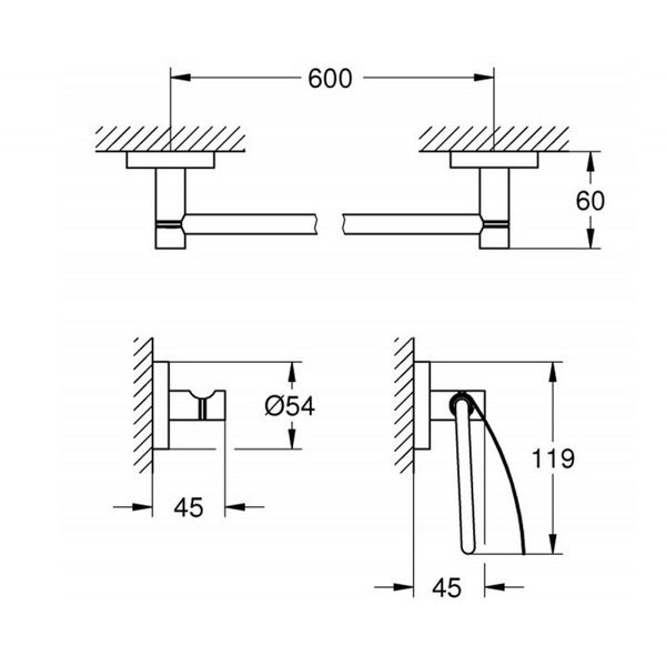 Набор аксессуаров Grohe Essentials 40775001 40775001 фото