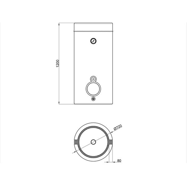 Водонагреватель косвенного нагрева Thermo Alliance KTA-00-200 без теплообменника SD00047370 фото