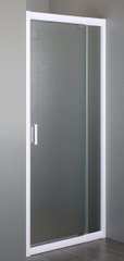Дверь в нишу 70~80*185см распашная, профиль белый регулируемый, стекло "Zuzmara" 5мм