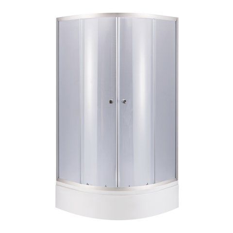 Душова кабіна Lidz Latwa SC90x90.SAT.MID.GR скло 4 мм з піддоном Kapielka SD00050782 фото