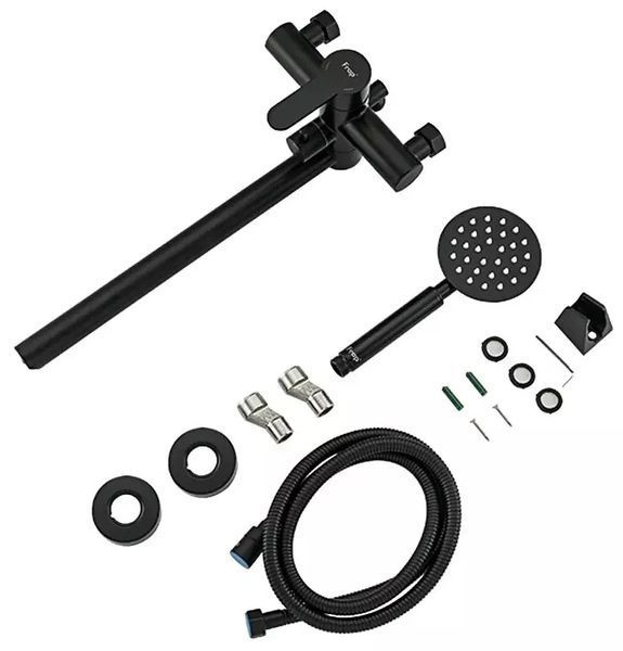 Смеситель для ванны Frap F22801-6 черный F22801-6 фото