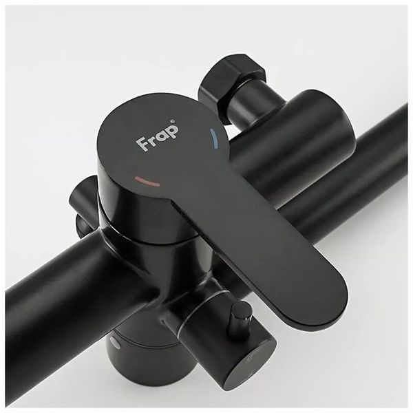 Смеситель для ванны Frap F22801-6 черный F22801-6 фото
