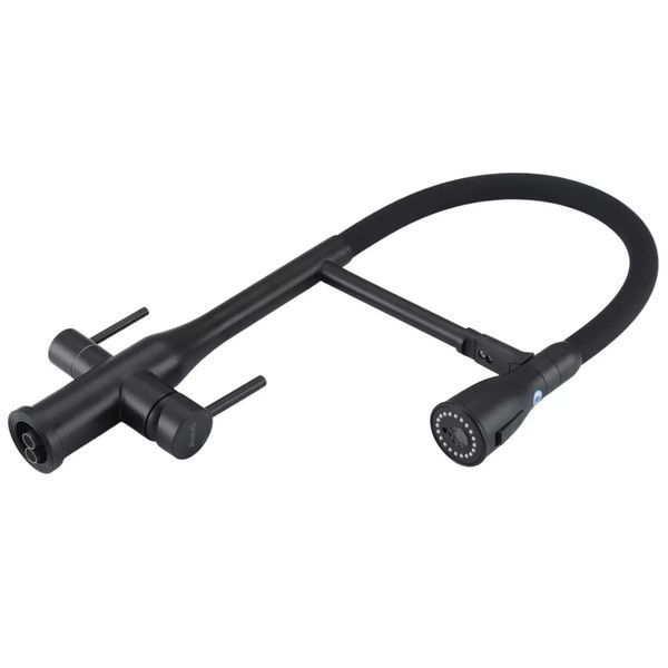 Смеситель для кухни с фильтром Gappo G4399-76 черный G4399-76 фото