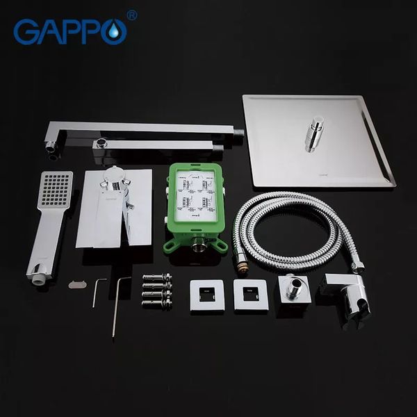 Душова система прихованого монтажу Gappo G7102 хром G7102 фото